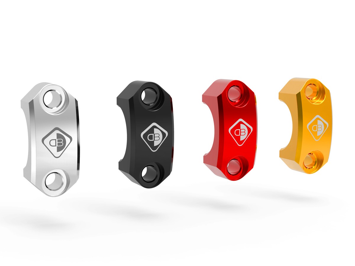 DBK Special Parts (Ducabike) Handlebar Clamp for Brembo Semi-radial, RCS, and Performance Technology Master Cylinders DBK Special Parts (Ducabike) Handlebar Clamp for Brembo Semi-radial, RCS, and Performance Technology Master Cylinders